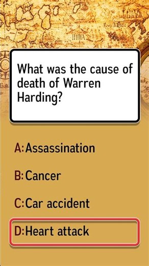 What caused Warren Harding's death?