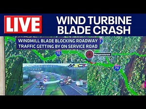 Wind turbine blade crash shuts down traffic in Maryland | FOX 5 DC