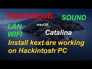 Install Kext on Hackintosh macOS Catalina 10 15 ติดตั้งไดรเวอร์ให้ Hackintosh