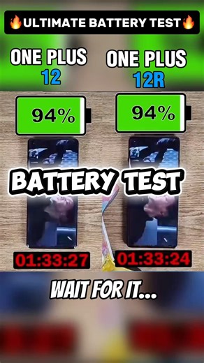 ONE PLUS 12 VS ONE PLUS 12R !! BATTERY TEST