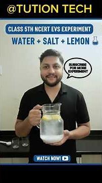 "Lemon Experiment | Why Lemon Floats in Salt Water but Sinks in Normal Water | Class 5 EVS Science"