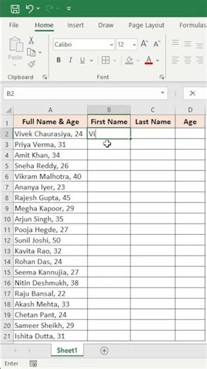 Flash Fill - Excel | Excel Tips & Tricks Use Flash Fill CTRL + E Option in Excel..