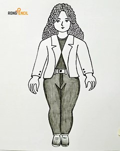 63K views · 459 reactions | Curly hair Girl Drawing ❤️✅ Easy #girldrawing #art #drawing #easydrawing | Rong Pencil | Facebook