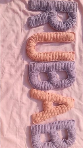 part 3 alphabetical letters on crochet #crochet #alphabet #knackdiaries