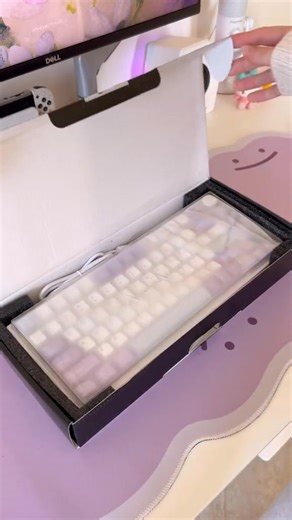 Glow up your desk with Ajazz AK820 Pro! 💜 75% gasket-mounted magic, tri-mode wireless, & 1.6M RGB vibes 🌈. TFT screen flex for real-time stats & style ⚡️ Smooth keys, ultra-portable, Mac & Win ready. Ready to flex? 🔥 | Vibe Gaming