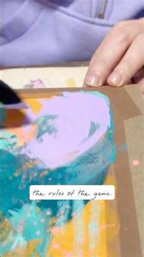 Sometimes it’s about learning the rules of the game first #paintingforbeginners #intuitivepainting