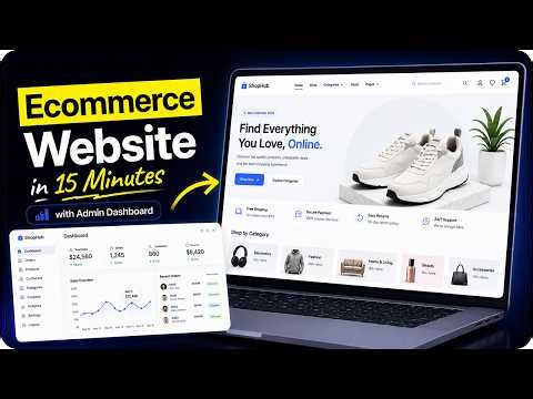 Ecommerce Website with Admin Dashboard | Complete Full Stack Project