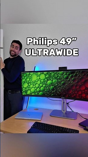 This 49 inch Philips ultrawide monitor is INSANE!