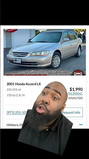 2000-2002 Honda Accord V6 $3000 under 180k bodies