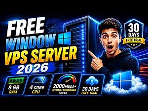 Free Windows VPS/RDP 2026 | 8 GB RAM + 6 Cores CPU + 1Gbps Internet