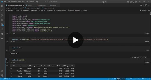 🚗 Car Price Prediction System (ML + Flask Web App) Excited to share my latest project where I built a Car Price Prediction System using Machine Learning! What it does: Predicts car prices based… | Indunil Udayanga