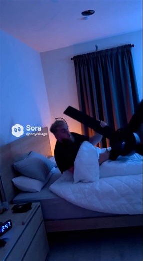 Ceiling fan fell on him😳#sorageneratedvideos #funny #jakepaul #comedy #skit