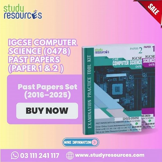 IGCSE Computer Science (0478) Past Papers – Paper 1 & 2