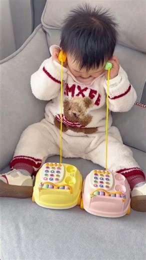 Once your baby can sit up, you should play with more educational toys. This telephone toy ca