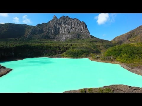 The Crater Lake of Mount Kelut Java / Indonesia