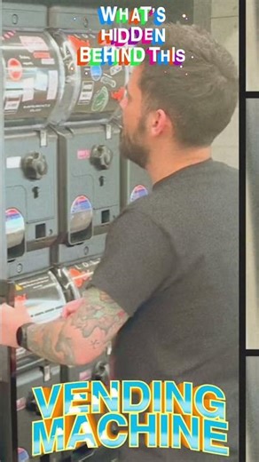 WHAT’S HIDDEN BEHIND THIS VENDING MACHINE? 🤔