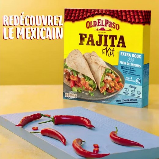 Le Kit Fajitas Extra-Doux Old El Paso: pour tous les fans de cuisine mexicaine sans épices !