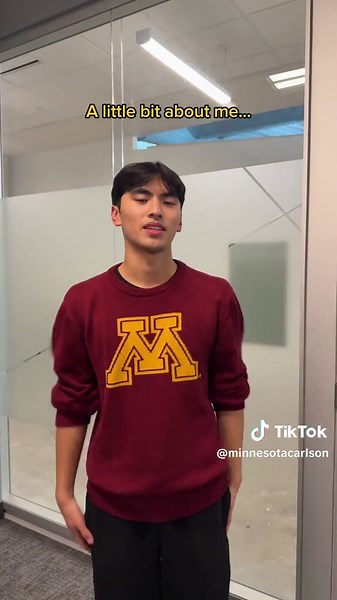 Anywhere would be lucky to have Nevin. 💛 #HiMyNameIsLindsey #Internships #BusinessMajor #BusinessStudent #CarlsonSchoolOfManagement