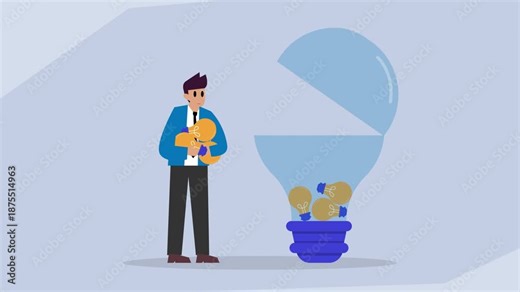 Monetizing Innovation: Turning Ideas into Profitable Business Ventures cartoon animation