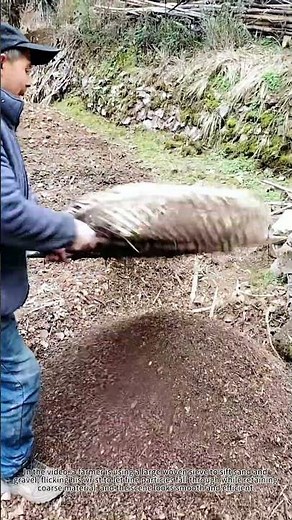 Sand Sifting Hack: Efficiently Separate Fine & Coarse Material with a Woven Sieve#FarmHacks