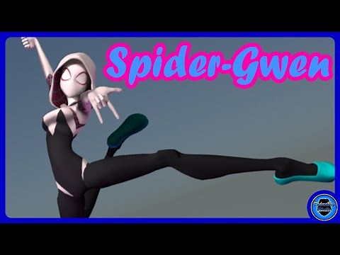 Spider Gwen Walk & Run Cycle - 3D Animation Practice