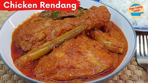 Chicken Rendang Recipe Rendang is everyone's favorite in my family. For this recipe, I have pre-fried the chicken just about half cook before adding it into Redang curry. This is to enhance the texture of chicken and making it more firm. Chicken Rendang is best cooked a day in advance to allow the taste of all herbs and spices to combine well with the chicken. A good rendang should be slightly spicy and have a combined rich aroma of toasted coconut (Kerisik), lemongrass, kaffir lime leaves, and 