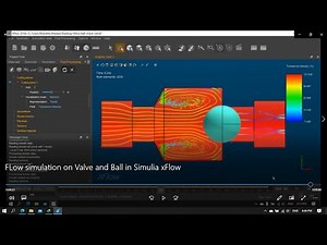 FLow simulation on Valve and Ball in Simulia xFlow