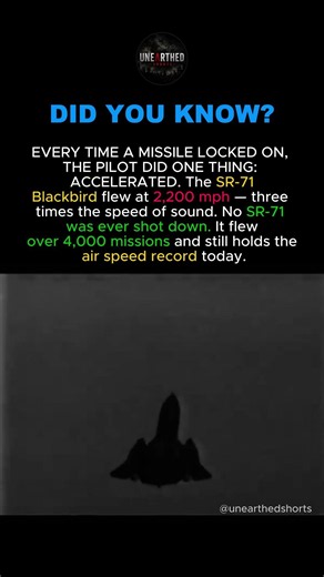 Every Time Someone Fired a Missile at This Plane, It Just Accelerated.