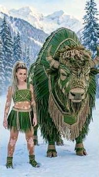 I Made a Bison Out of Palm Leaves
