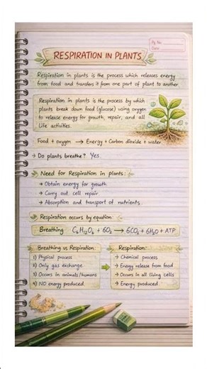 Respiration in Plants | Parts Involved & Types of Respiration | Biology