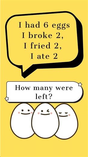 95% Get This Egg Riddle Wrong! 🧠 #shorts