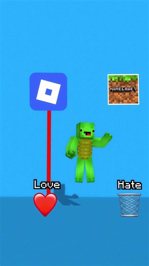 Mikey choose Roblox or Minecraft? - MAIZEN Minecraft Animation #shorts #minecraft