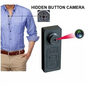 HIDDEN SHIRT BUTTON CAMERA WITH LONG LASTING BATTERY.
