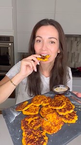 Butternut Squash Fritters🧡 https://hungryhappens.net/cheesy-butternut-squash-fritters/ ✨✨Comment RECIPE to receive a link 🔗 in your DMs ✨✨✨ | hungry happens