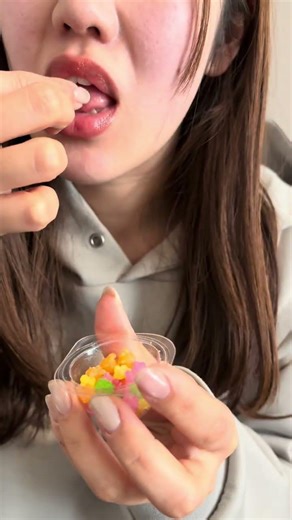 Konpeito Candy ASMR ✨ crunchy stars #asmr #japanesesnacks #dagashi #candy