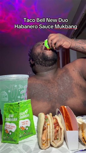 Taco Bell New Duo Habanero Sauce mukbang