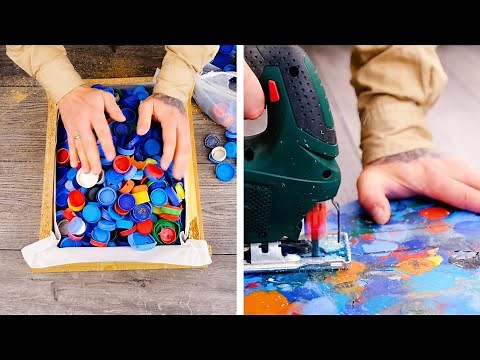 This Is How You Melt Plastic Bottle Caps And Make Something Amazing Out Of Them!