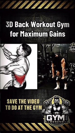3D Back Workout Gym for Maximum Gains | Ultimate Back Building Routine#BackWorkout #3DBackWorkout