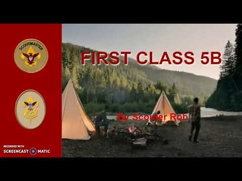 BSA FIRST CLASS RANK REQUIREMENT 5B