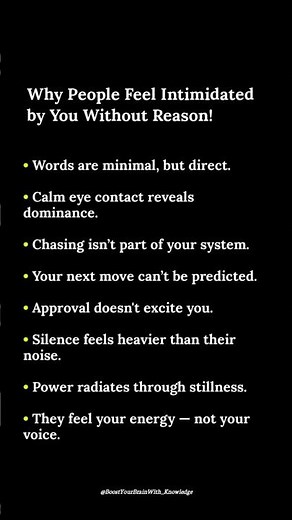 People Feel Intimidated by You Because of These 8 Silent Traits