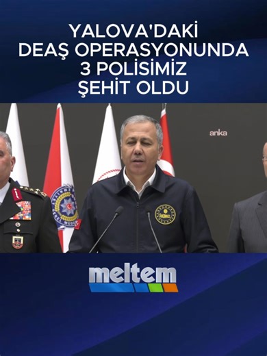 YALOVA'DA 3 POLİSİMİZ ŞEHİT OLDU #meltemtv #gündem #haber #operasyon #yalova #şehit #aliyerlikaya -Yalova'da terör örgütü DEAŞ'a yönelik düzenlenen operasyonunda 3 polisimiz şehit oldu. -İçişleri Bakanı Ali Yerlikaya operasyonda 6 teröristin ölü ele geçirildiğini bildirdi. -5 kadın, 6 çocuk sağ olarak tahliye edildi. Saldırıda 8 polisimiz ve 1 bekçimiz de yaralandı. Meltem Haber TV'nin resmi TikTok hesabıdır. Kanalımızı TAKİP etmeyi unutmayın! SOSYAL MEDYA HESAPLARIMIZ: https://www.facebook.com/