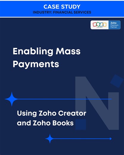 Nimbis Designs | We worked with an accounting firm to streamline bulk ACH payment processing in Zoho Books using a custom Zoho Creator solution. The system... | Instagram