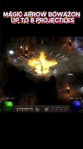 MAGIC ARROW BOWAZON UP TO 8 PROJECTILES #diablo2resurrectedbuild #fastleveling #diablo2r