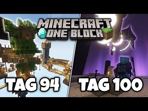 ICH habe 100 TAGE MINECRAFT ONE BLOCK gespielt und DAS ist passiert! (FINALE)