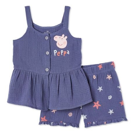 Peppa Pig Toddler Girls' Crinkled 2-Piece Set - Walmart.ca