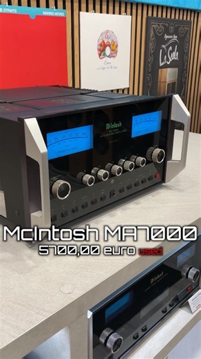 2.6K views · 1.7K reactions | 5700,00€ USED McIntosh MA7000 2 x 250 watt 2-4-8 ohm. Soldi State Integrated Amplifier #mcintoshma7000 #mcintoshintegrated #mcintoshamplifier #mcintoshaudio #hifidesign #hifiporn #altafedeltà #hifiused #hiend #alanparsonsproject | Audio Video Hi Fi Torino | Facebook
