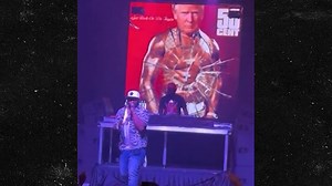 50 Cent Uses Trump's Face While Performing 'Many Men' After Assassination Attempt