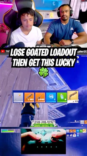 Lose GOATED loadout then get THIS lucky 🍀 #romike #romike2013 #fortnite