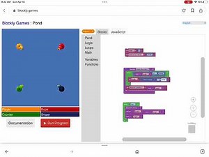 How to do pond in blocky.games