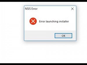 حل مشكلة Nsis Error عند تثبيت البرامج على ويندوز 10 64bt
